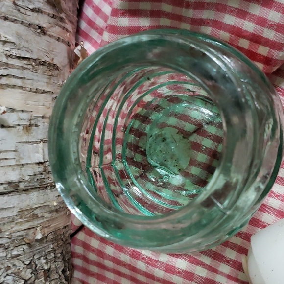 Candle bundle lot  votive green glass globe made Spain  + Fringe scented Rose - Picture 8 of 8